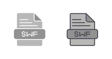 SWF Icon Design vector