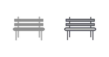 Garden Bench Icon Design vector