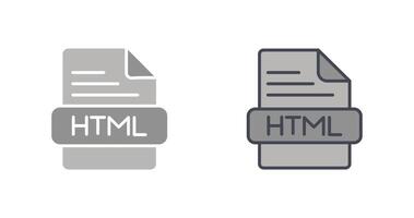 HTML Icon Design vector