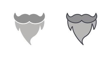 Beard and Moustache II Icon Design vector