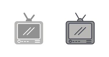 televisión transmitir icono diseño vector