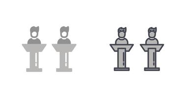 Debate Icon Design vector