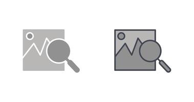 Image Search Icon Design vector