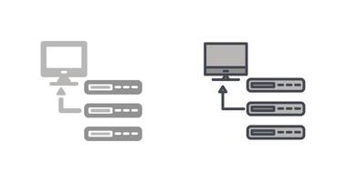 diseño de icono de base de datos vector