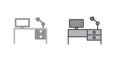 Study Desk I Icon Design vector