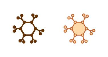 Molecule Icon Design vector