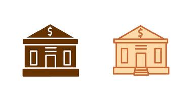 Bank Building Icon Design vector