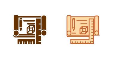 Blueprints Icon Design vector