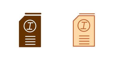 Italic Icon Design vector