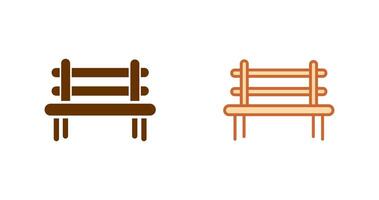 Bench Icon Design vector