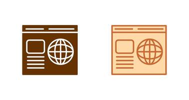 Webpage Icon Design vector