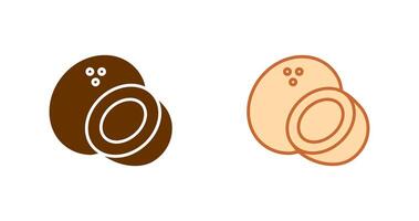 Coconut Icon Design vector