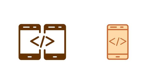 Code Icon Design vector