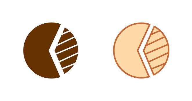 Pie Chart Icon Design vector