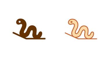 Worm Icon Design vector