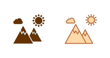 Mountain Icon Design vector