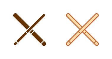 Pool Cue Icon Design vector