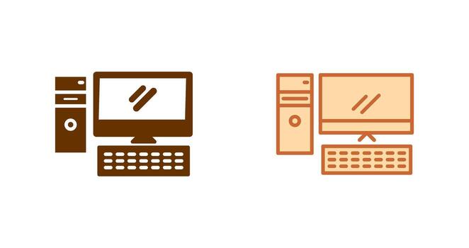 Computer Icon Design vector