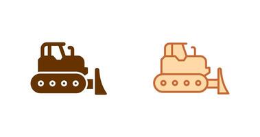 Bulldozer Icon Design vector