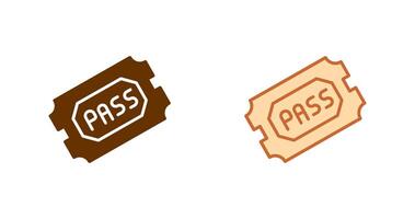 Passes Icon Design vector