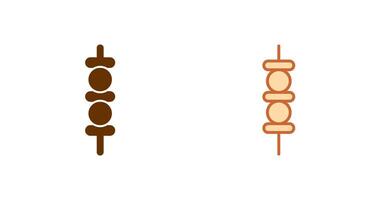 brocheta icono diseño vector