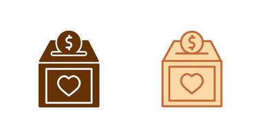 Charity Box Icon vector