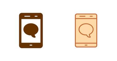 Single Message Bubble Icon vector