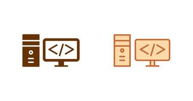 Coding Icon Design vector