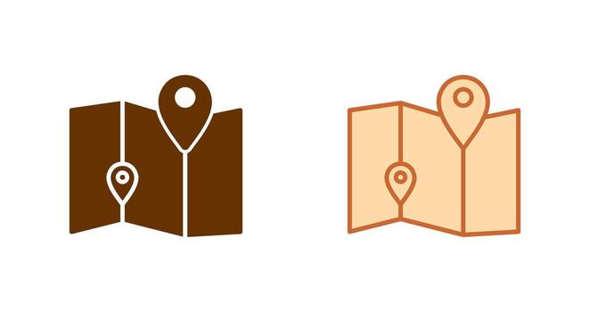 Map Icon Design vector