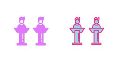 Debate Icon Design vector