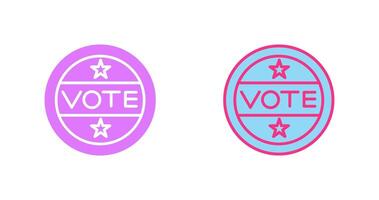 Vote Sticker Icon vector