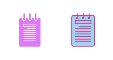 Notepad Icon Design vector