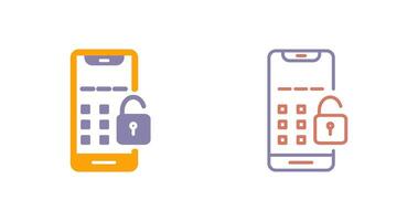 Unlock Icon Design vector