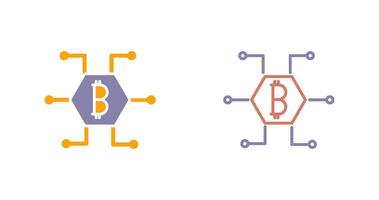 bitcoin icono diseño vector