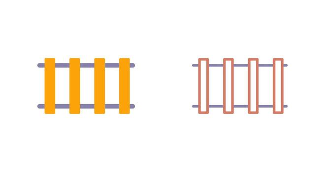 rieles icono diseño vector