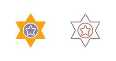 Sheriff Icon Design vector