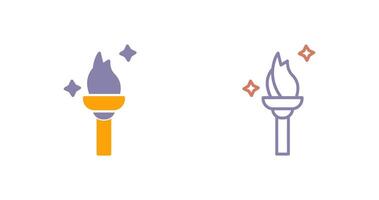 Torch Icon Design vector