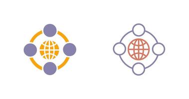 Network Icon Design vector