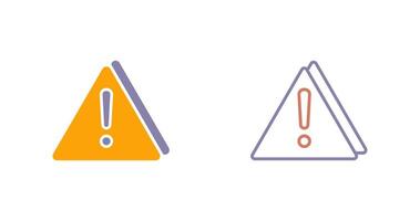 Warning Icon Design vector