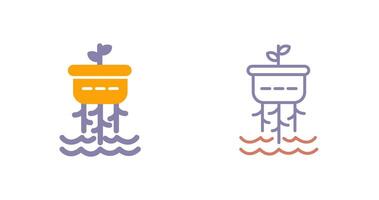 Hydroponic Icon Design vector