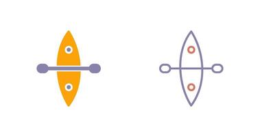 diseño de icono de kayak vector