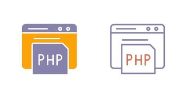 diseño de icono php vector