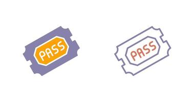 Passes Icon Design vector