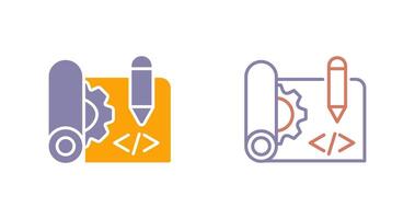 Blueprints Icon Design vector