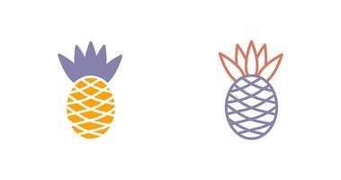 Pineapple Icon Design vector