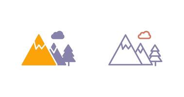 diseño de icono de montaña vector