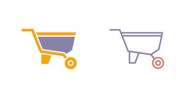 Wheelbarrow Icon Design vector