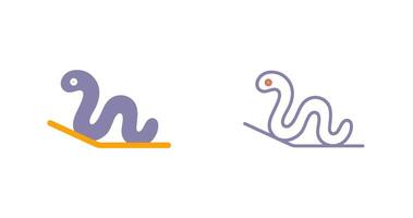 Worm Icon Design vector