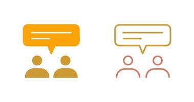 Conversation Icon Design vector