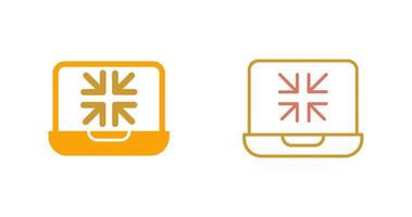 Minimize Icon Design vector